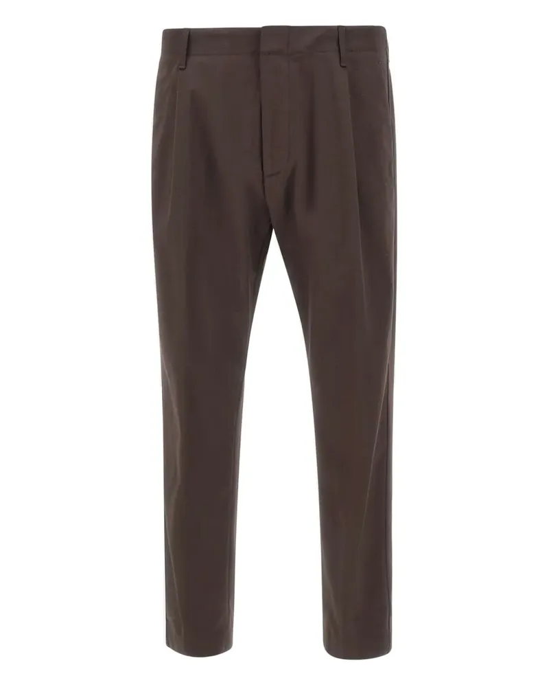 Dondup dart logo-plaque pants - Braun Braun