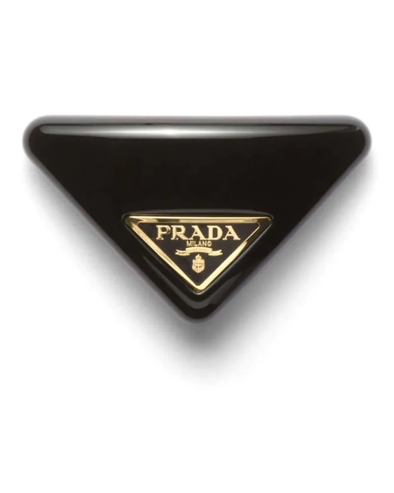 Prada Plexiglas Haarspange - Schwarz Schwarz
