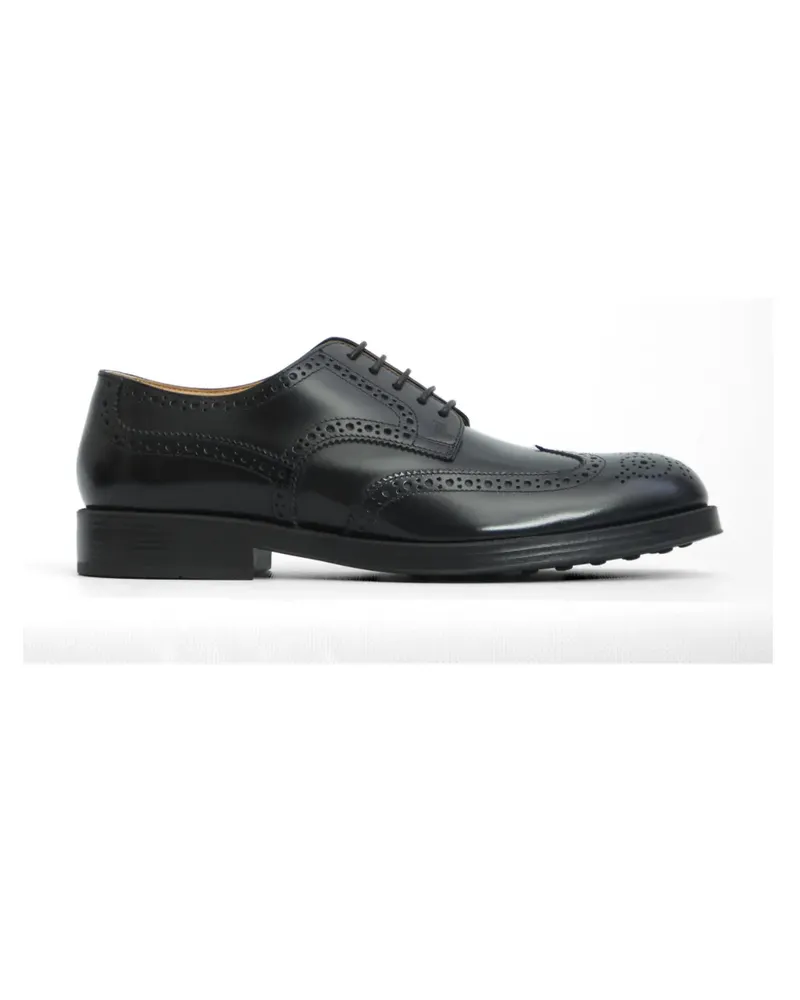 TOD'S brogue-detail lace-up derby shoes - Schwarz Schwarz