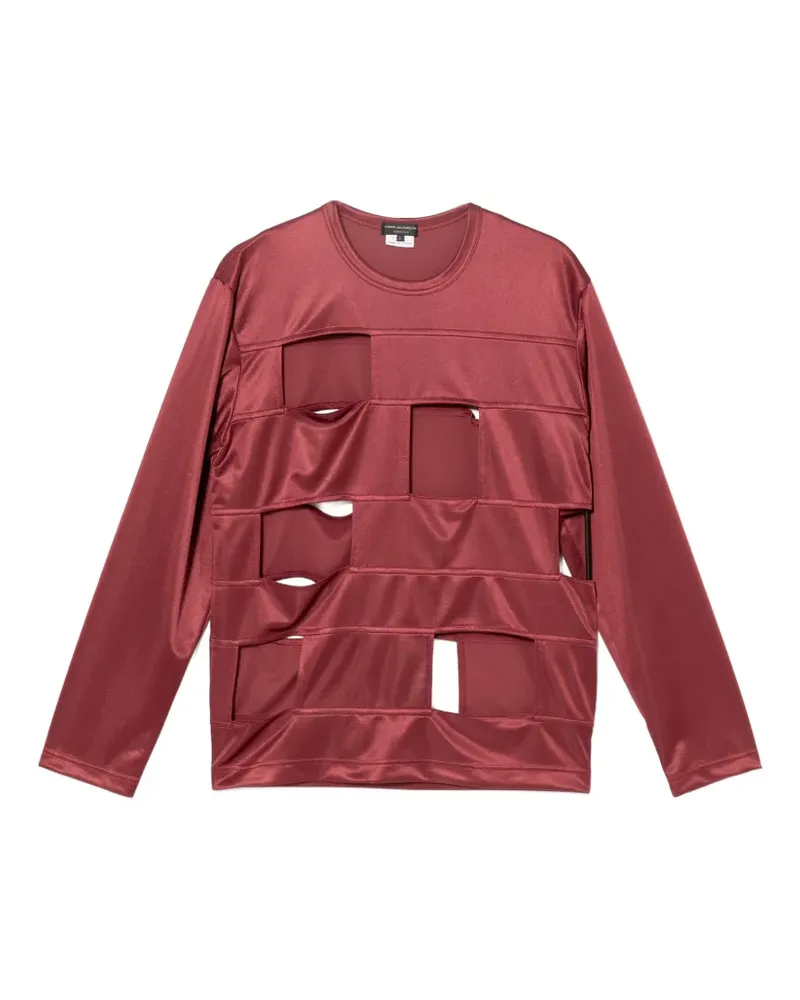 Comme des Garçons T-Shirt mit Cut-Out - Rot Rot