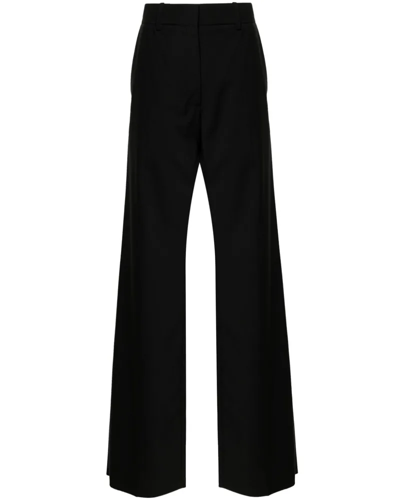 Valentino Garavani Halbhohe Hose - Schwarz Schwarz