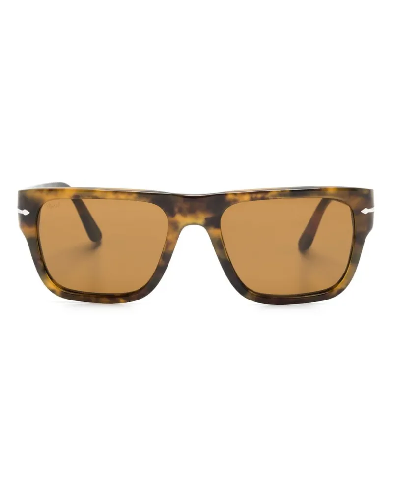 Persol Eckige PO3348S Sonnenbrille - Braun Braun