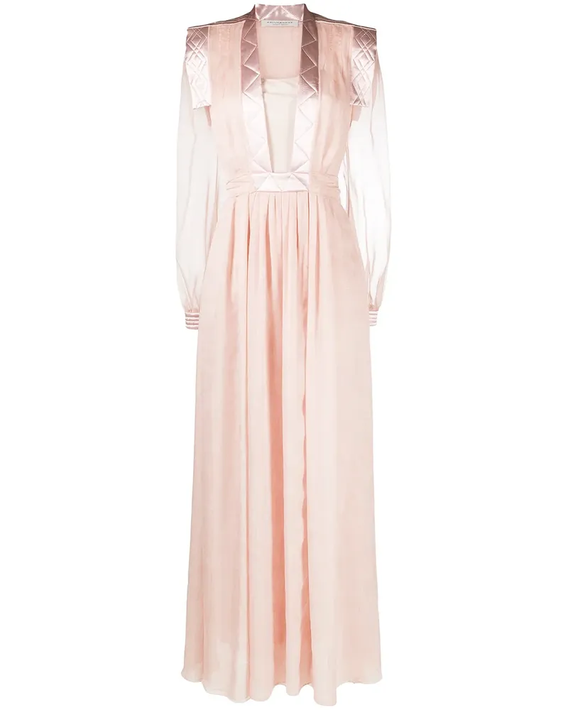 Philosophy Di Lorenzo Serafini Gestepptes Kleid - Rosa Rosa