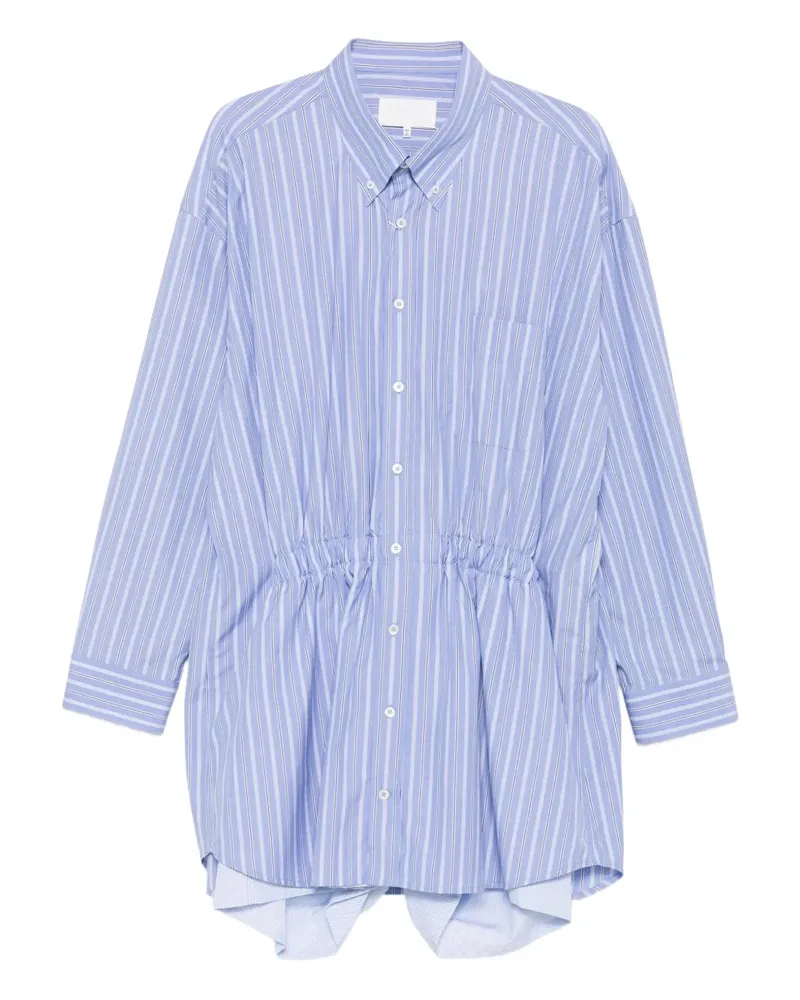 Maison Margiela Gestreiftes Hemdkleid - Blau Blau