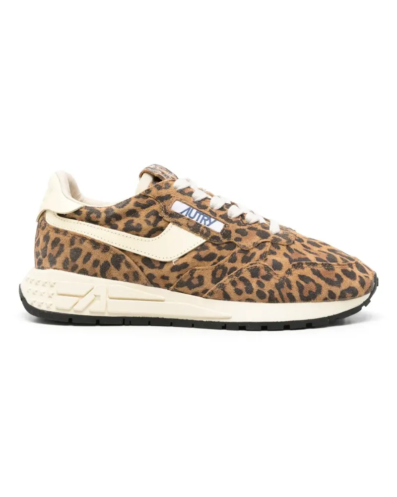 AUTRY Sneakers mit Leopardenprint - Braun Braun