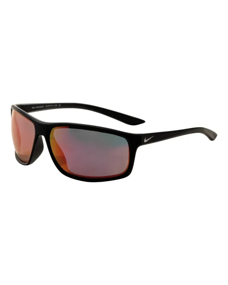 Nike Adrenaline Sonnenbrille mit eckigem Gestell - Schwarz Schwarz