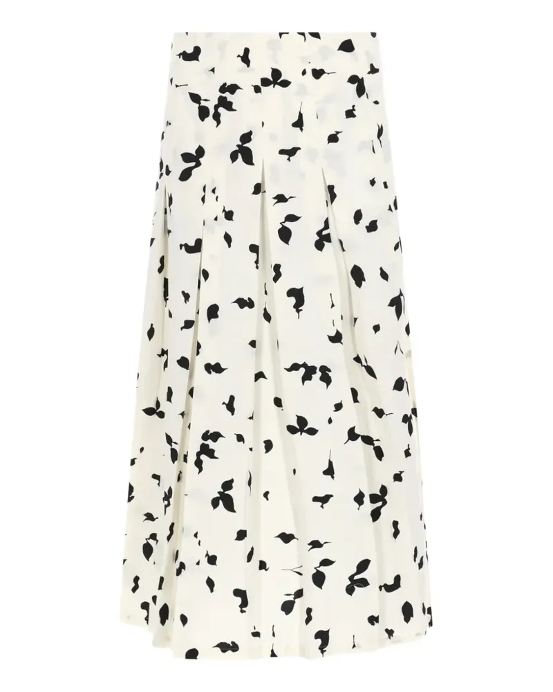 ALYSI pleated skirt - Weiß Weiß