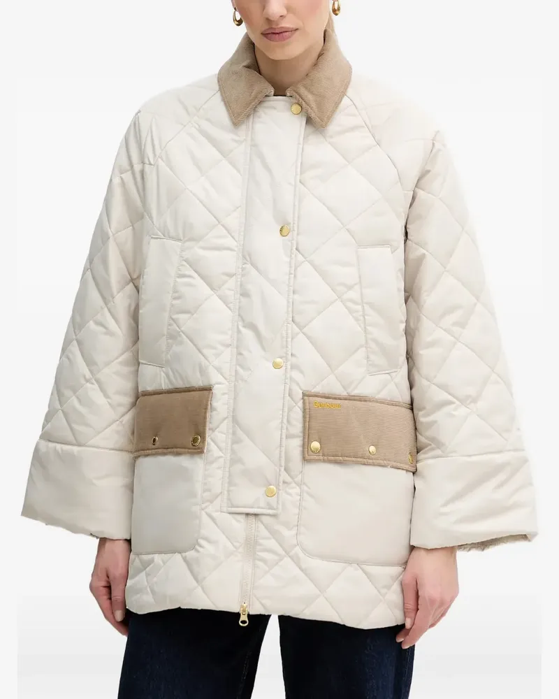 Barbour Gesteppte Jacke aus Cord - Nude Nude