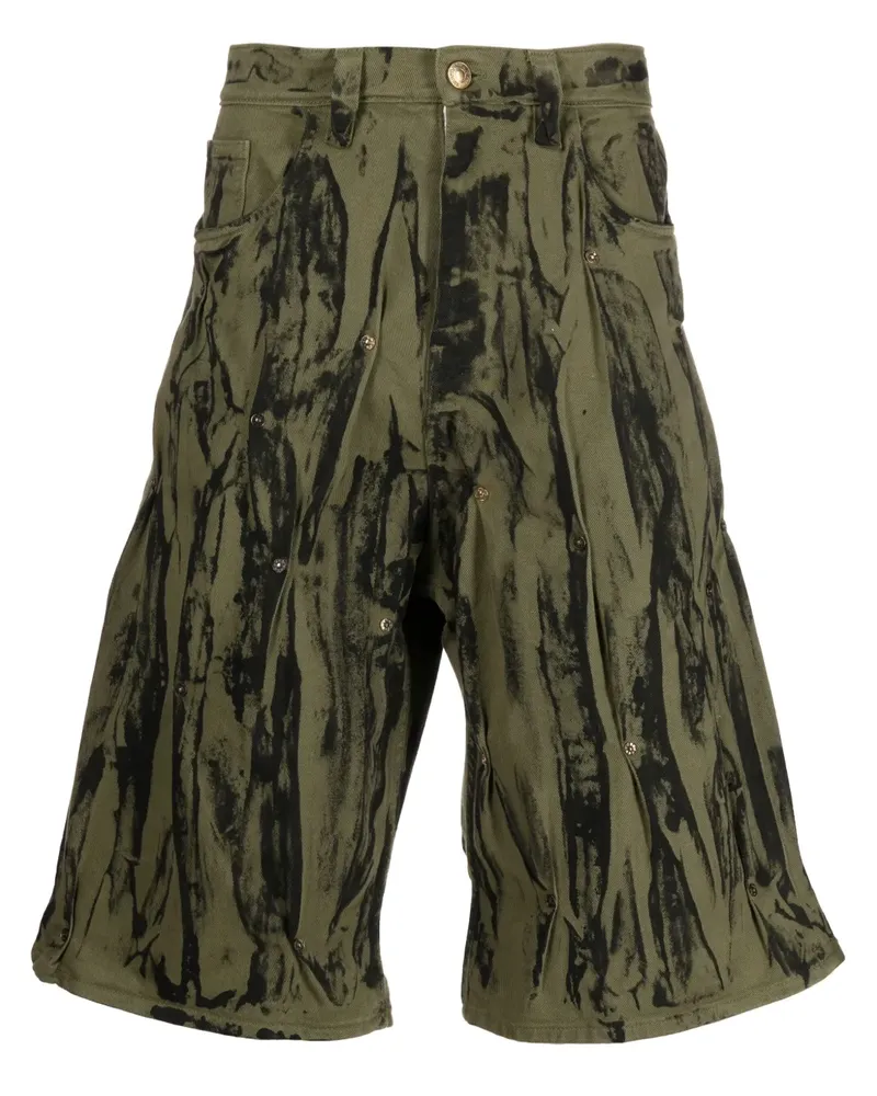 KUSIKOHC Shorts mit Camouflagemuster - Grün Grün
