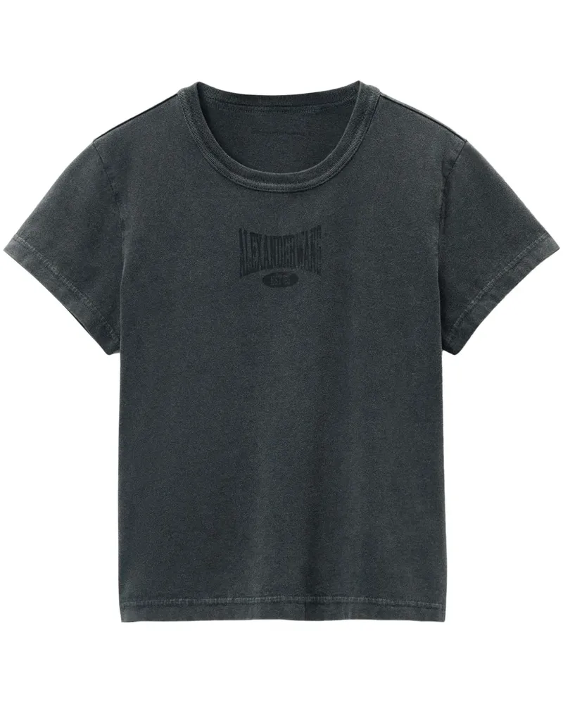 Alexander Wang T-Shirt mit Logo-Print - Schwarz Schwarz