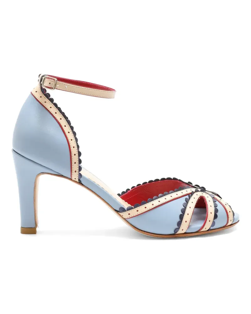 Sarah Chofakian Porto ankle strap cutout sandals - Blau Blau