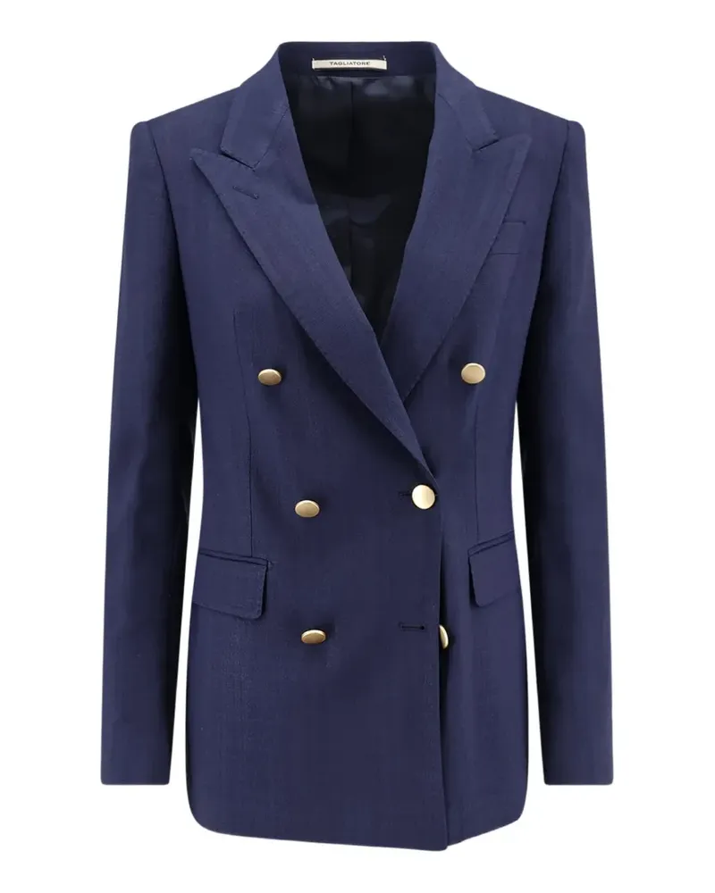 Tagliatore Doppelreihiges Sakko - Blau Blau