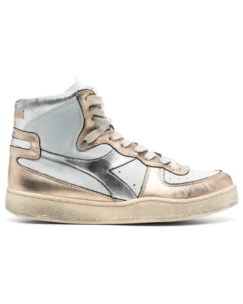 Diadora Sneakers im Metallic-Look - Weiß Weiß