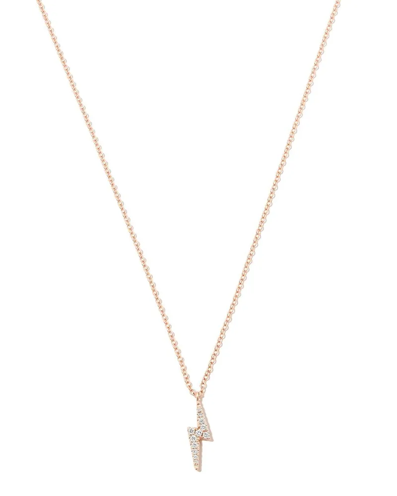 Maria Tash 18kt Rotgoldhalskette mit Diamanten - Rosa Rosa