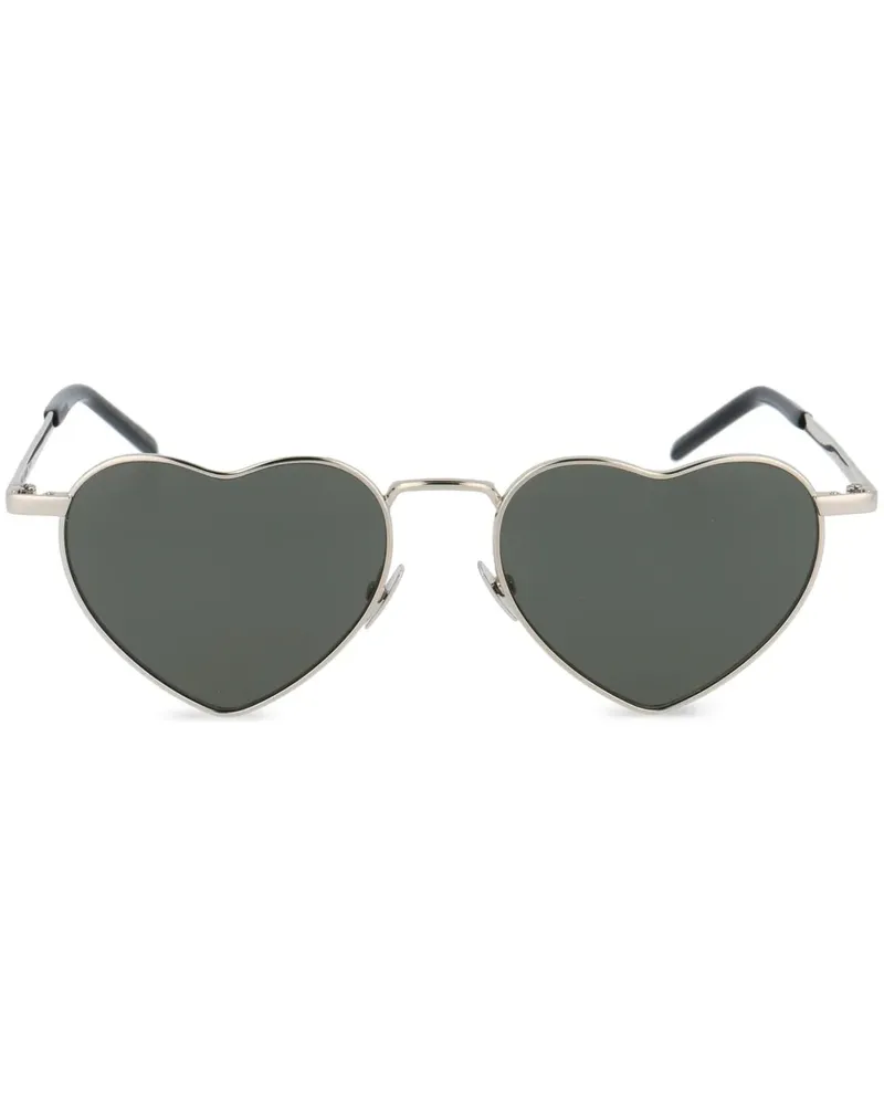 Saint Laurent Sonnenbrille mit Herzform - Silber Silber