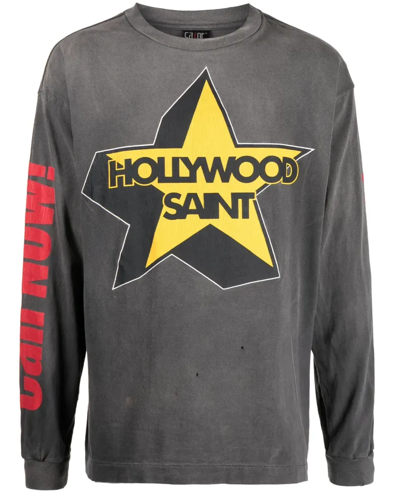 SAINT MXXXXXX T-Shirt mit grafischem Print - Grau Grau