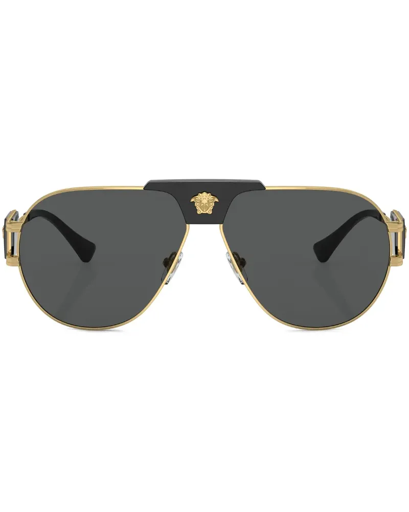 Versace Getönte Pilotenbrille - Gold Gold