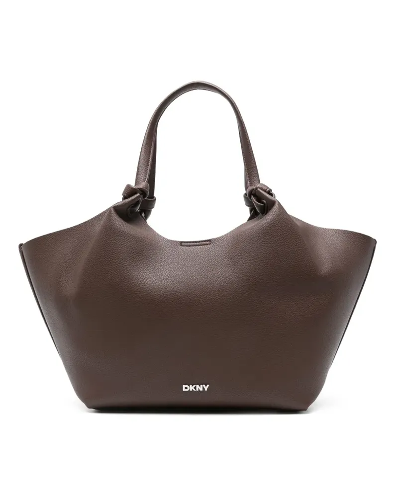 DKNY Mittelgroßer Paula Commuter Tote Bag - Braun Braun