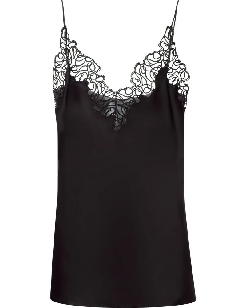 Stella McCartney Camisole-Top aus Satin - Schwarz Schwarz