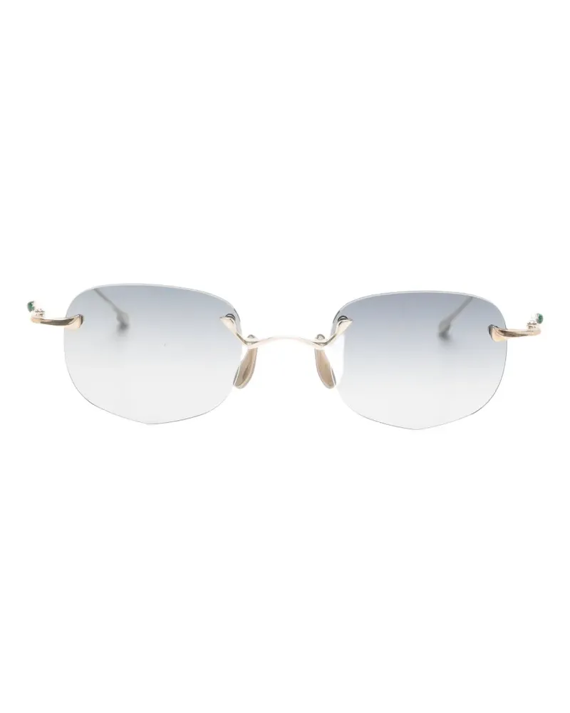 RIGARDS rimless geometric-frame sunglasses - Silber Silber