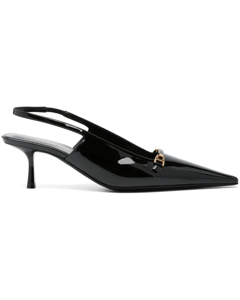 Saint Laurent Carine 55mm patent-leather pumps - Schwarz Schwarz