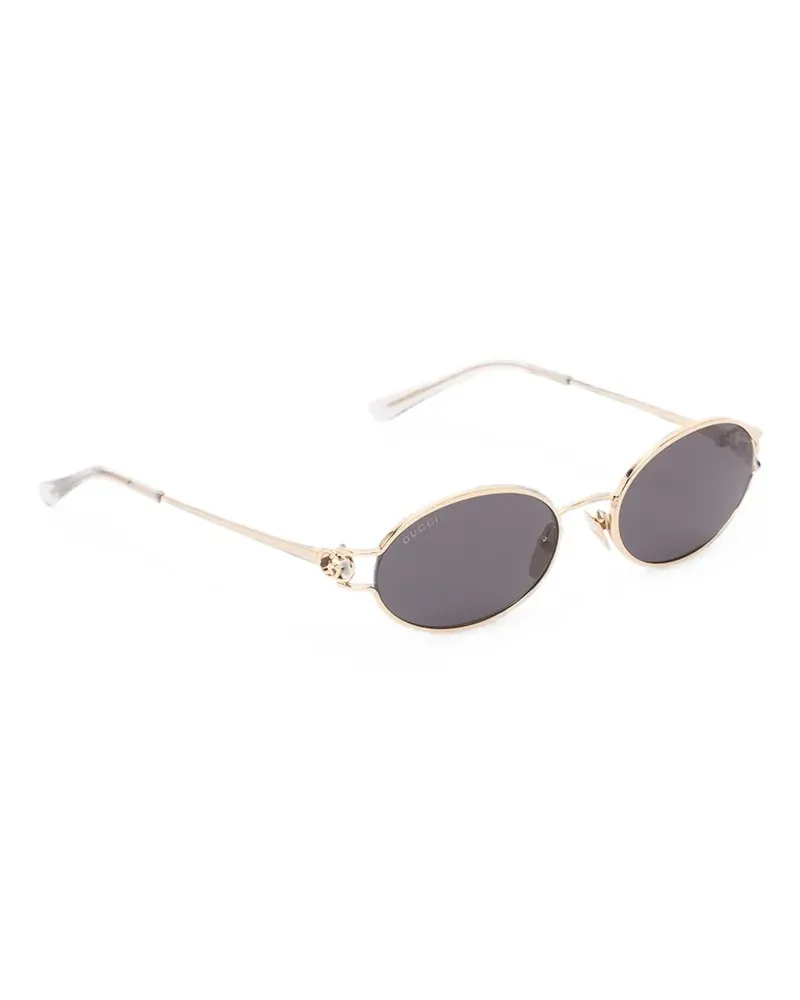Gucci Interlocking G oval-frame sunglasses - Gold Gold