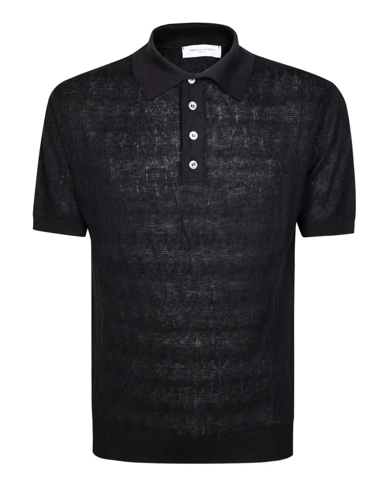 Daniele Fiesoli short-sleeve polo shirt - Schwarz Schwarz