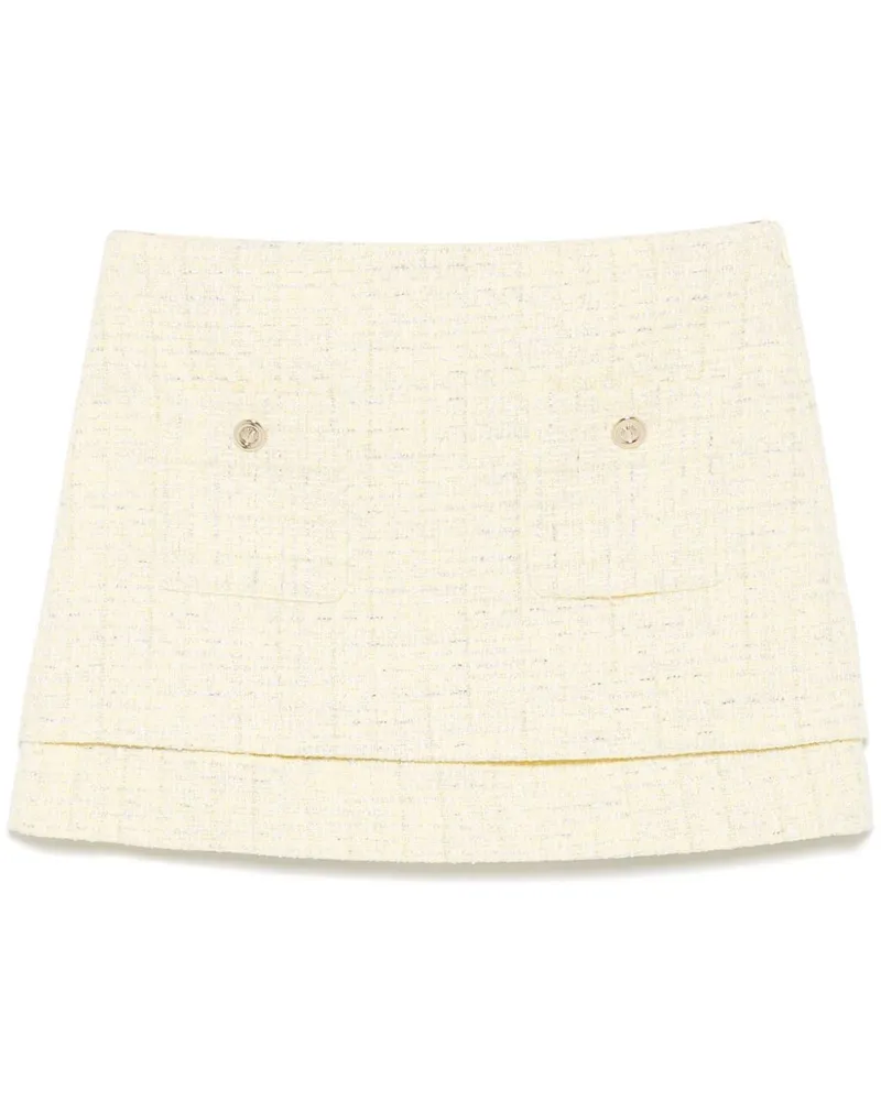 Maje Minirock aus Tweed - Gelb Gelb