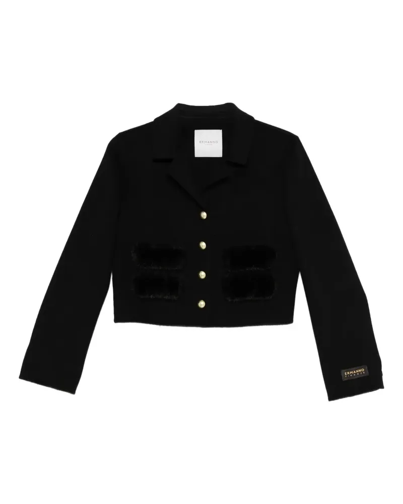Ermanno Scervino Geknöpfte Cropped-Jacke - Schwarz Schwarz