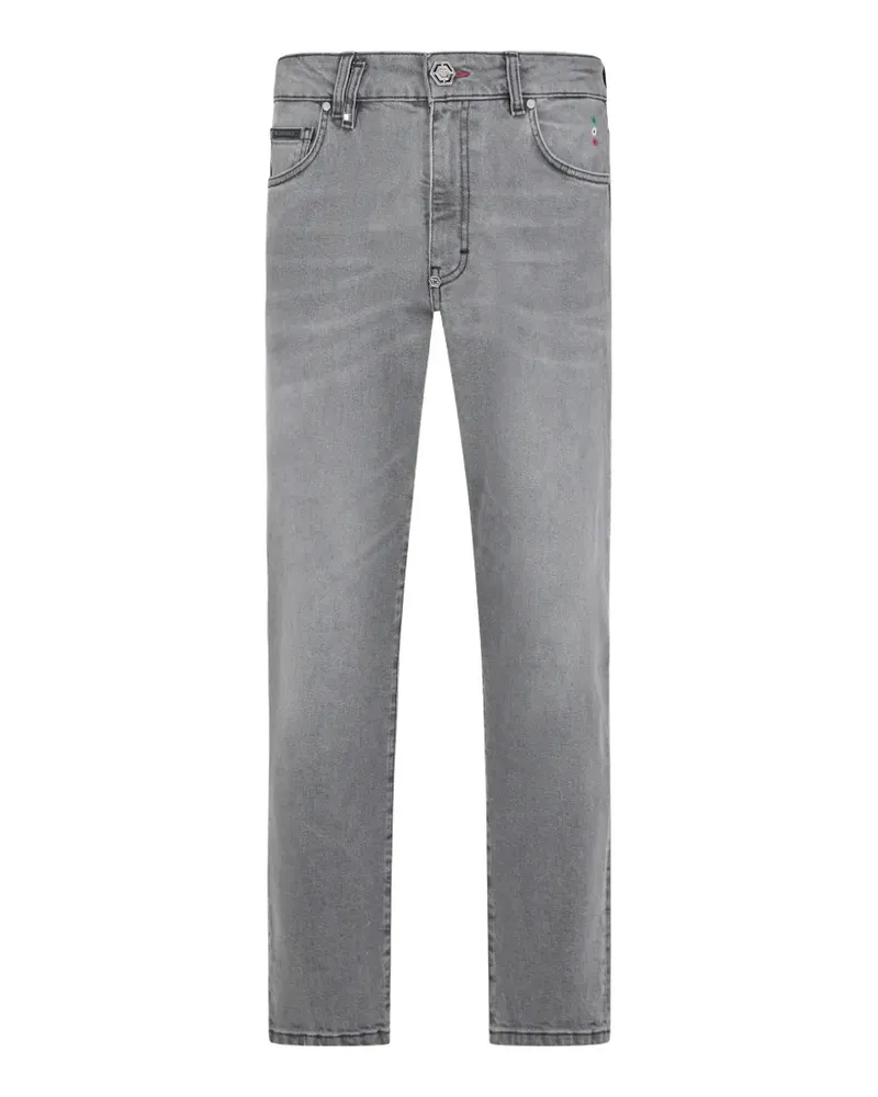 Philipp Plein Detroit fit stone-washed jeans - Grau Grau