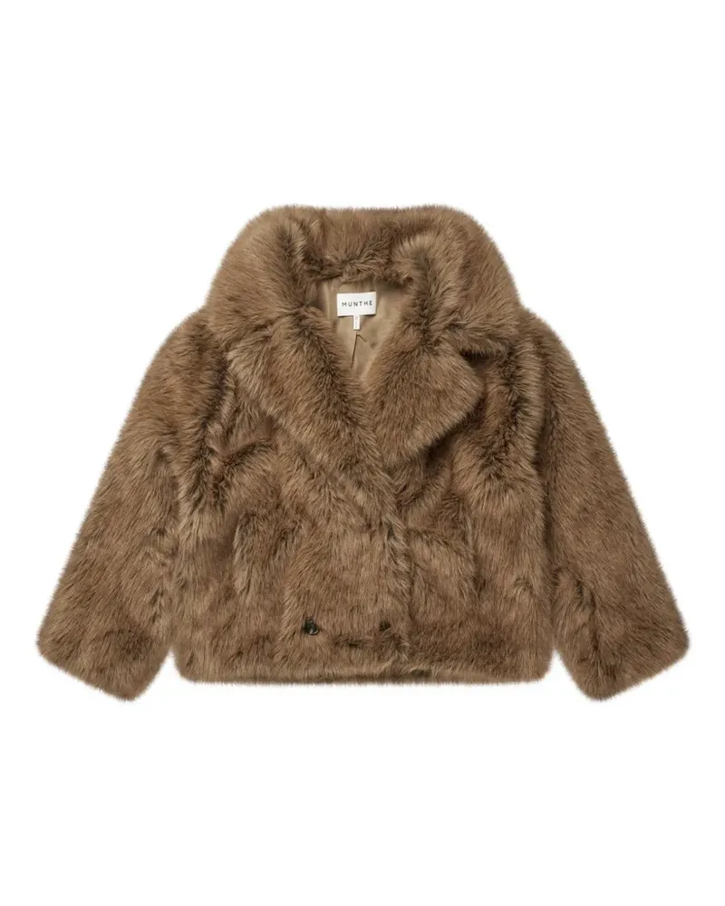 MUNTHE Vestine Mantel aus Faux Fur - Braun Braun