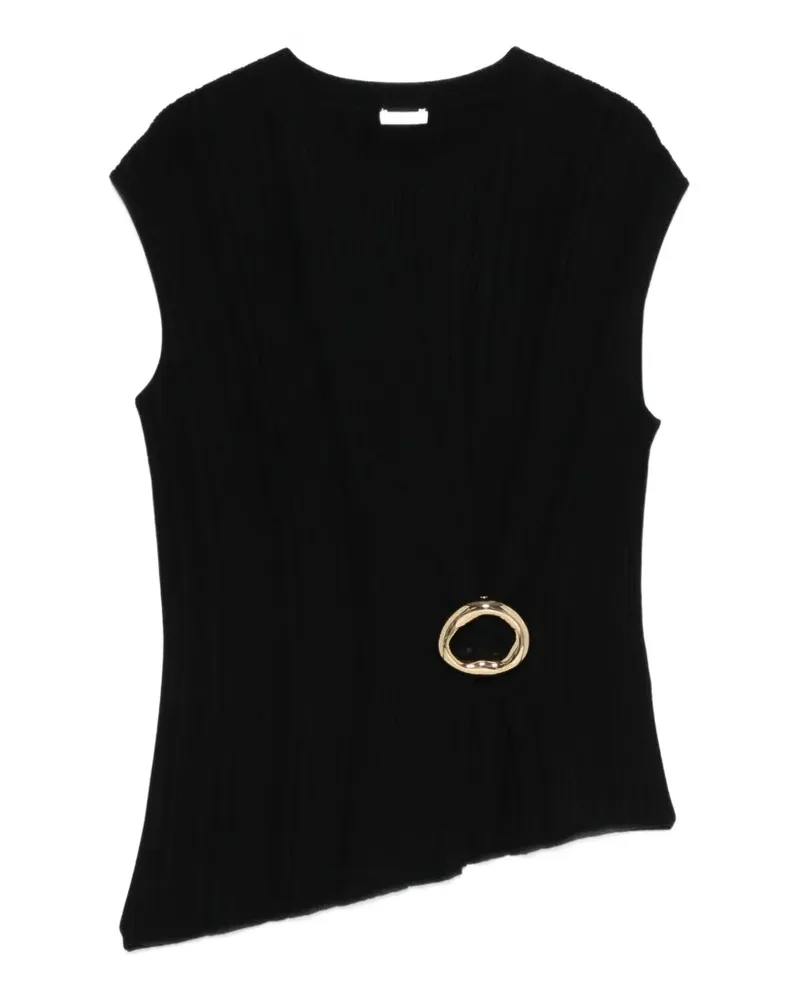 Joseph Kenit Oberteil mit asymmetrischem Saum - Schwarz Schwarz