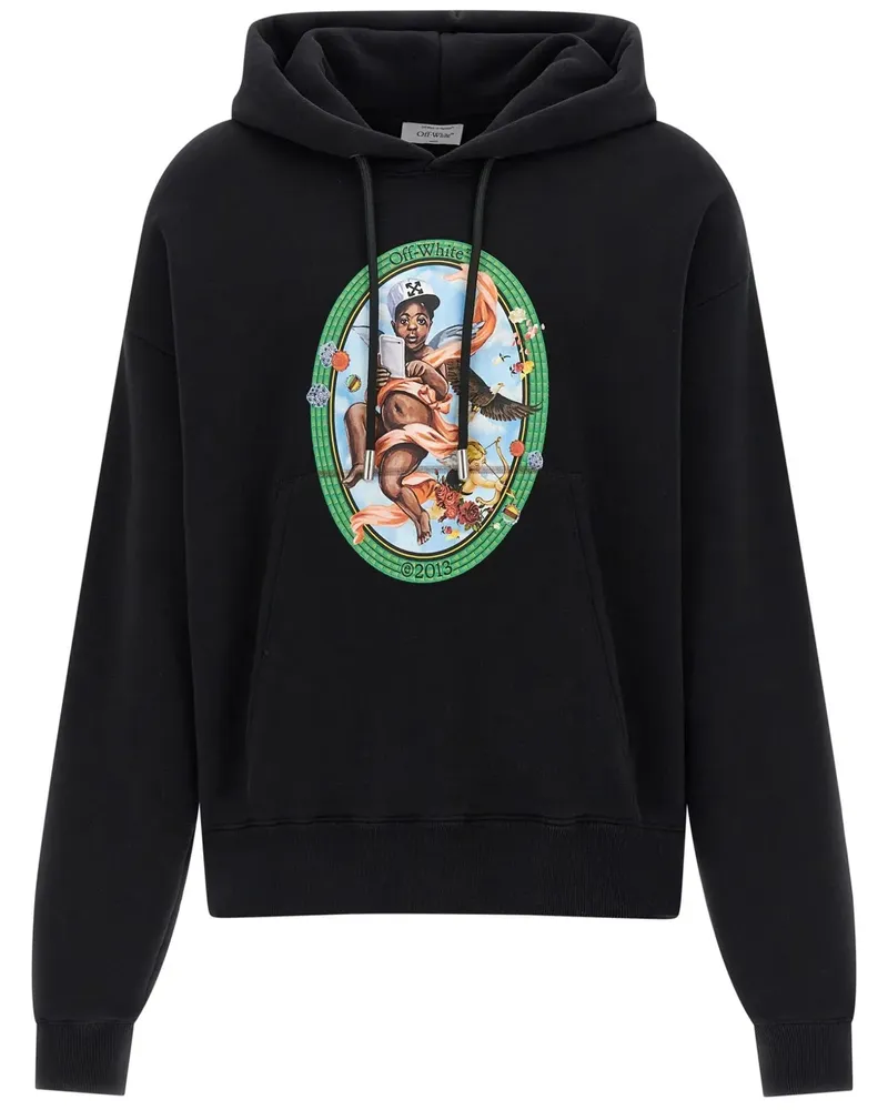 OFF-WHITE Fresco Hoodie - 1001 WHITE/BLACK 1001