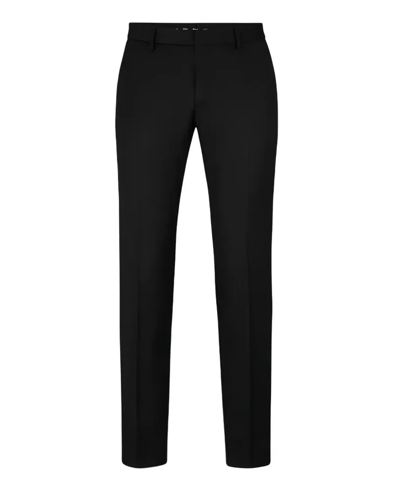HUGO BOSS Klassische Hose mit Bügelfalten - Schwarz Schwarz