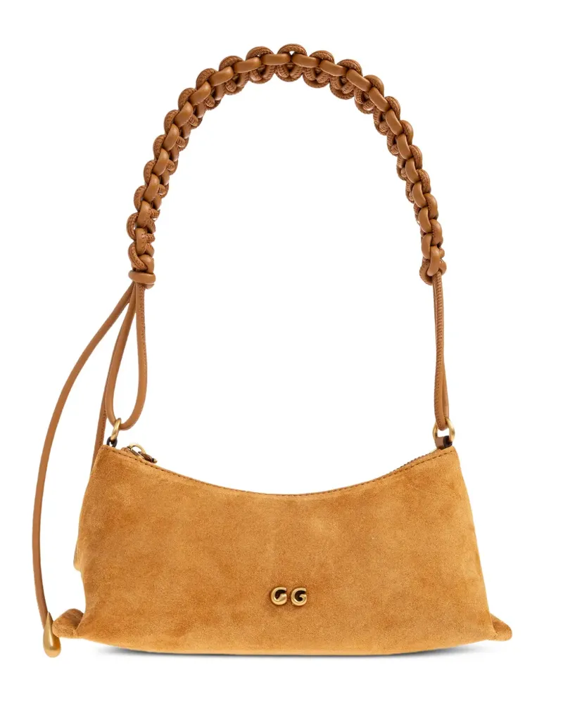Cult Gaia OSA braided-handle suede shoulder bag - Orange Orange