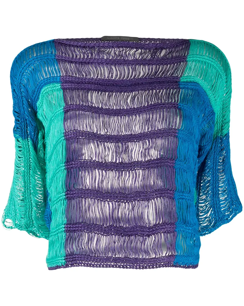 Alberta Ferretti Locker gestricktes Oberteil - Grün Grün