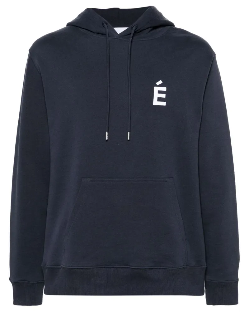 Études Studio Klein Hoodie aus Bio-Baumwolle Blau