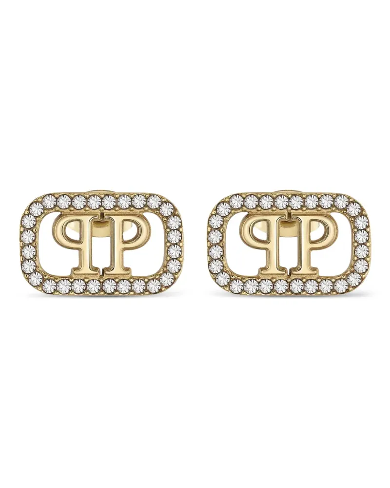 Philipp Plein Plein Ohrringe mit Kristallen - Gold Gold
