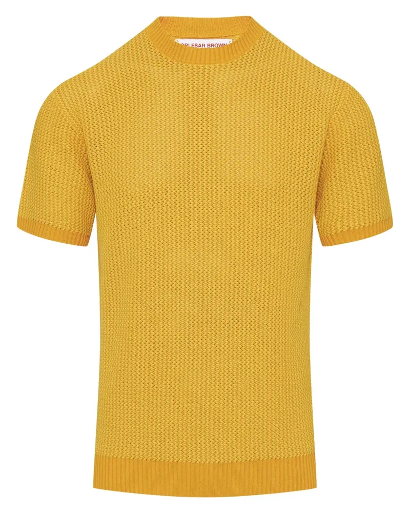 Orlebar Brown Gehäkeltes T-Shirt - Gelb Gelb