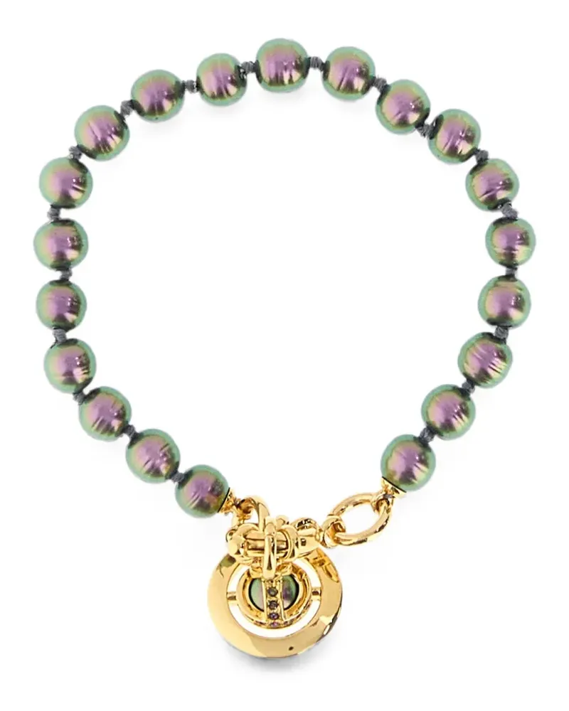 Vivienne Westwood Aleksa Orb-pendant embellished bracelet - Gold Gold