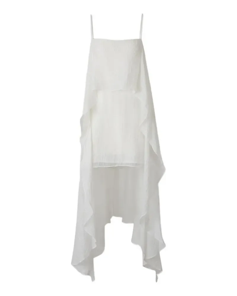 STAUD Kurzes Kleid mit Perlen - Weiß Weiß