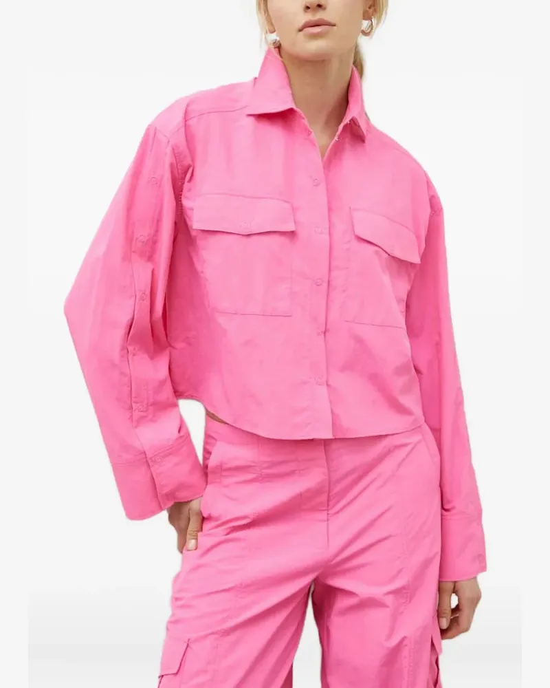 Day Birger et Mikkelsen Oberteil mit geknöpfter Tasche - Rosa Rosa