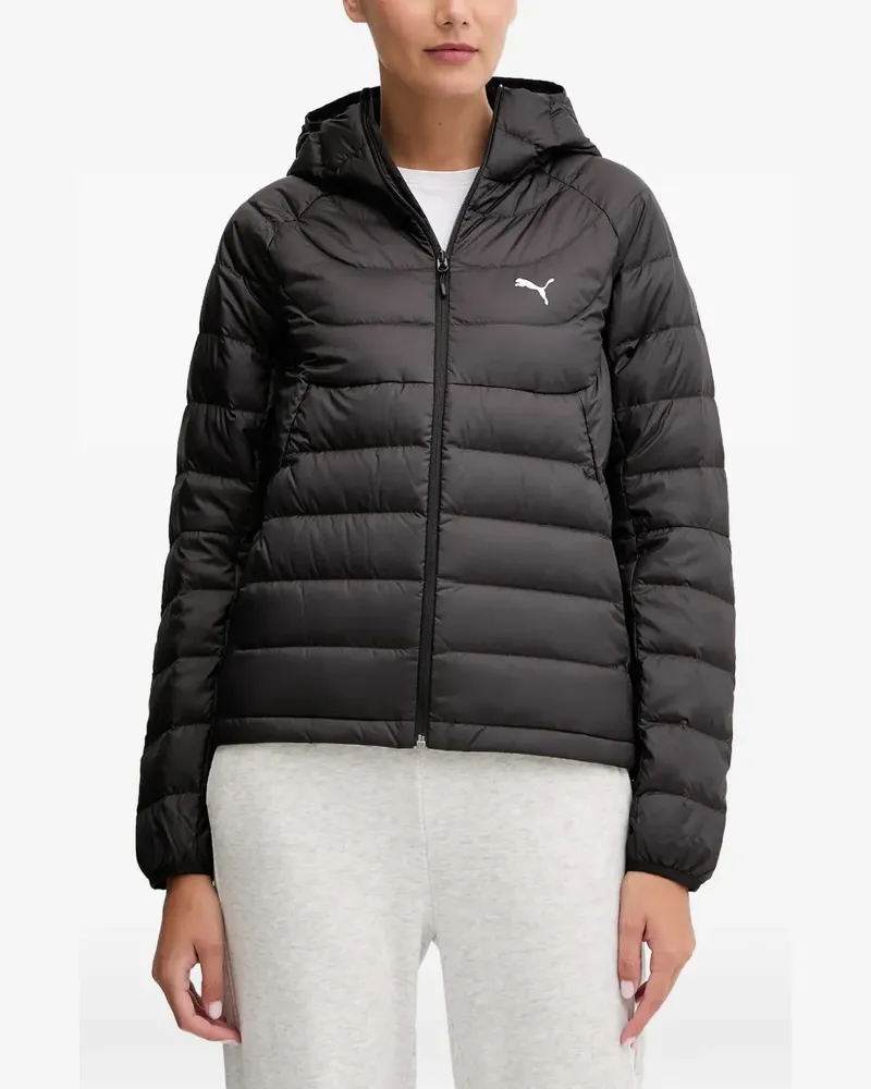 Puma Gefütterte Kapuzenjacke - Schwarz Schwarz