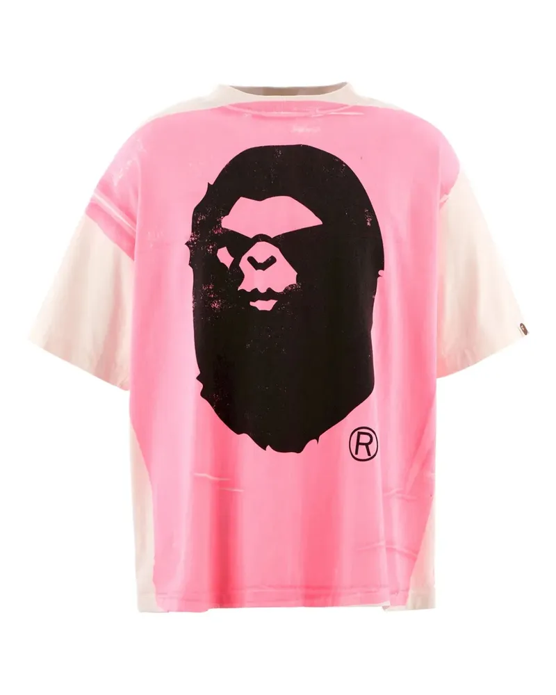 SAINT MXXXXXX x Bape T-Shirt aus Baumwolle - Rosa Rosa