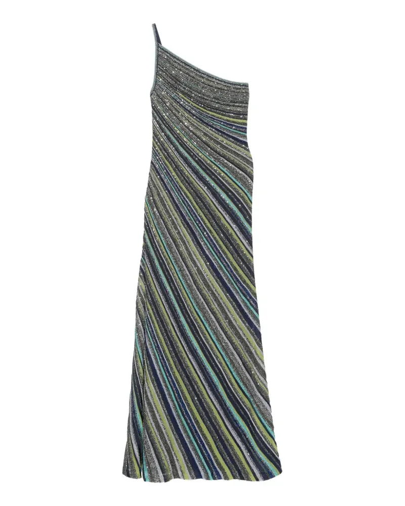 Missoni stripe-pattern maxi dress - Blau Blau