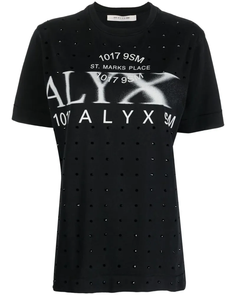 1017 ALYX 9SM T-Shirt mit Logo-Print Schwarz