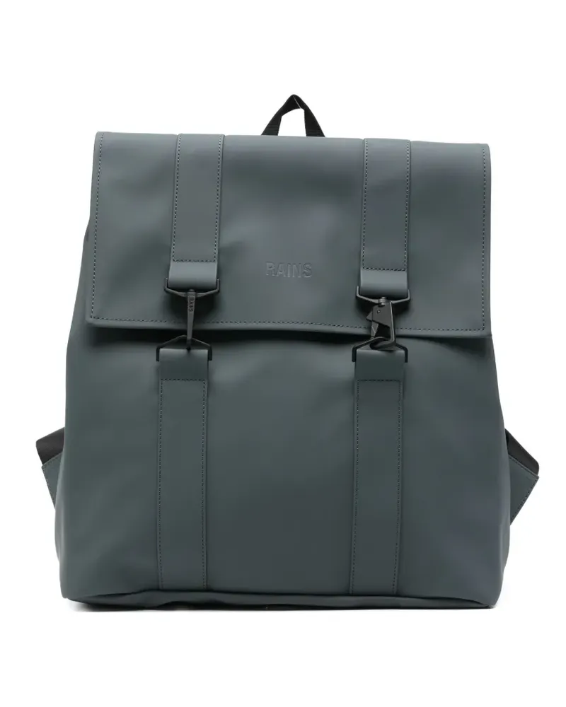RAINS logo embossed backpack - Grau Grau