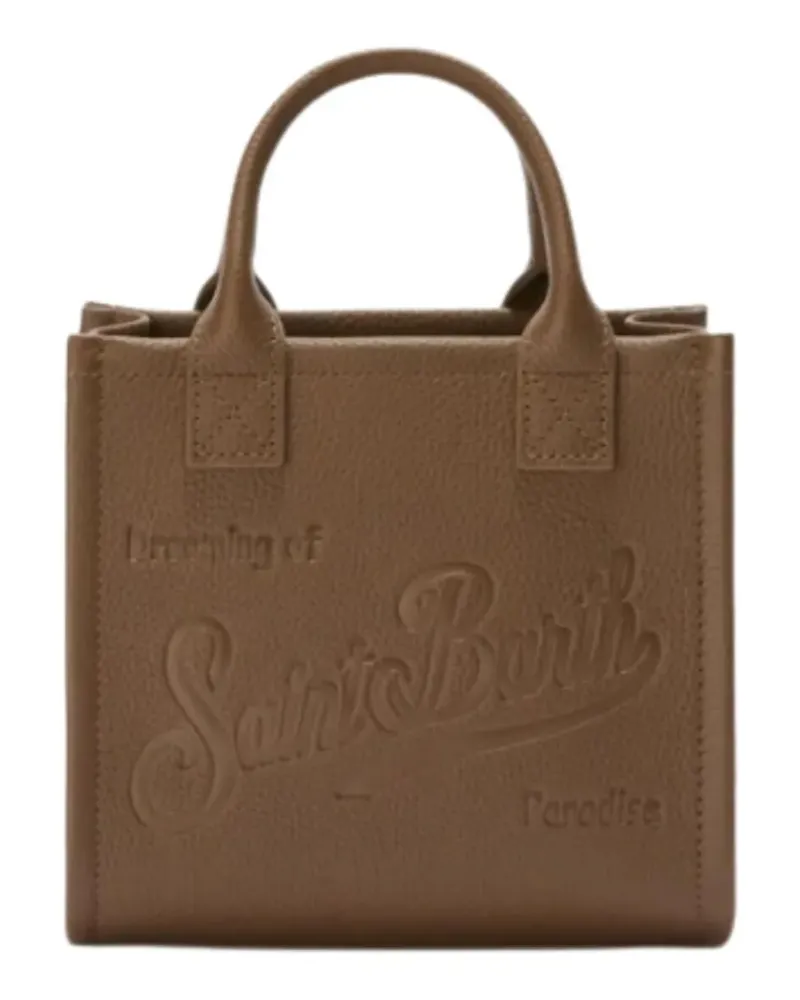 MC2 Saint Barth Handtasche mit Logo-Prägung - Braun Braun