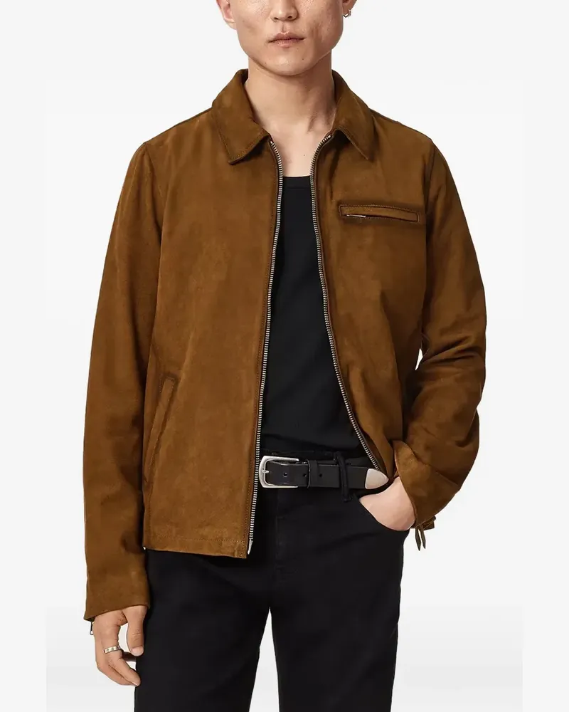 AllSaints Ashwood zip-up jacket - Braun Braun