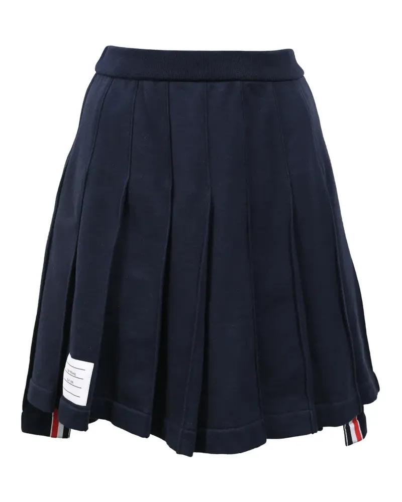 Thom Browne Classic Loopback pleated skirt - Blau Blau